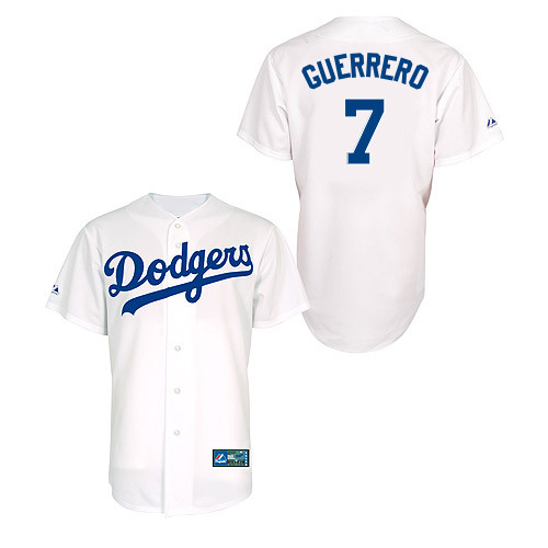Alex Guerrero #7 Youth Baseball Jersey-L A Dodgers Authentic Home White MLB Jersey